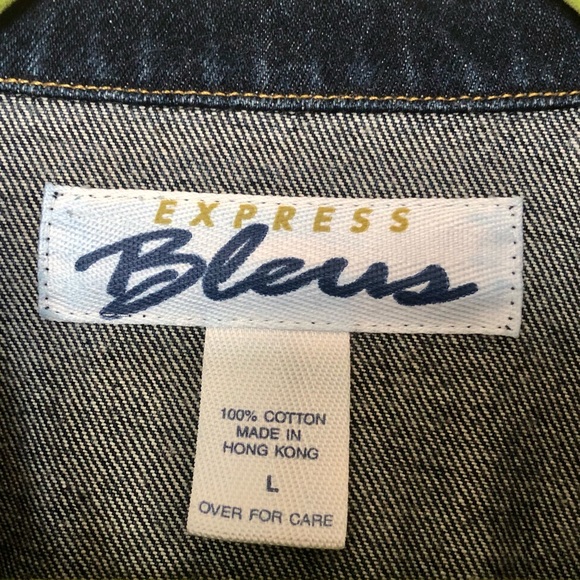 Dark denim jean jacket - express L - Picture 7 of 7